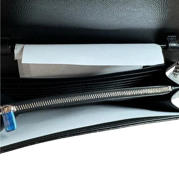 NWT YSL Triquilt Wallet on Chain - Picture 8 of 8